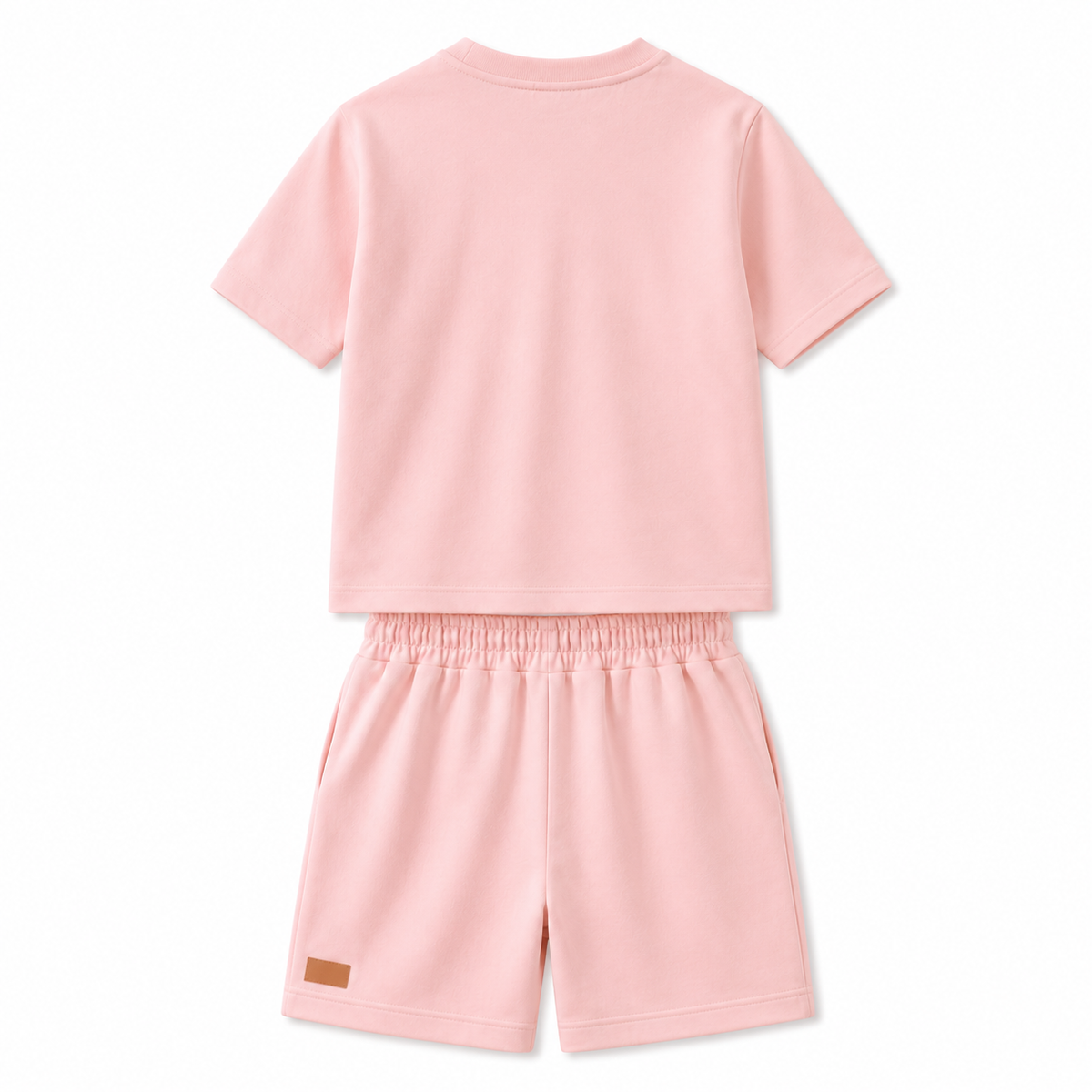 Blush Pink Summer Shorts Set - view 3