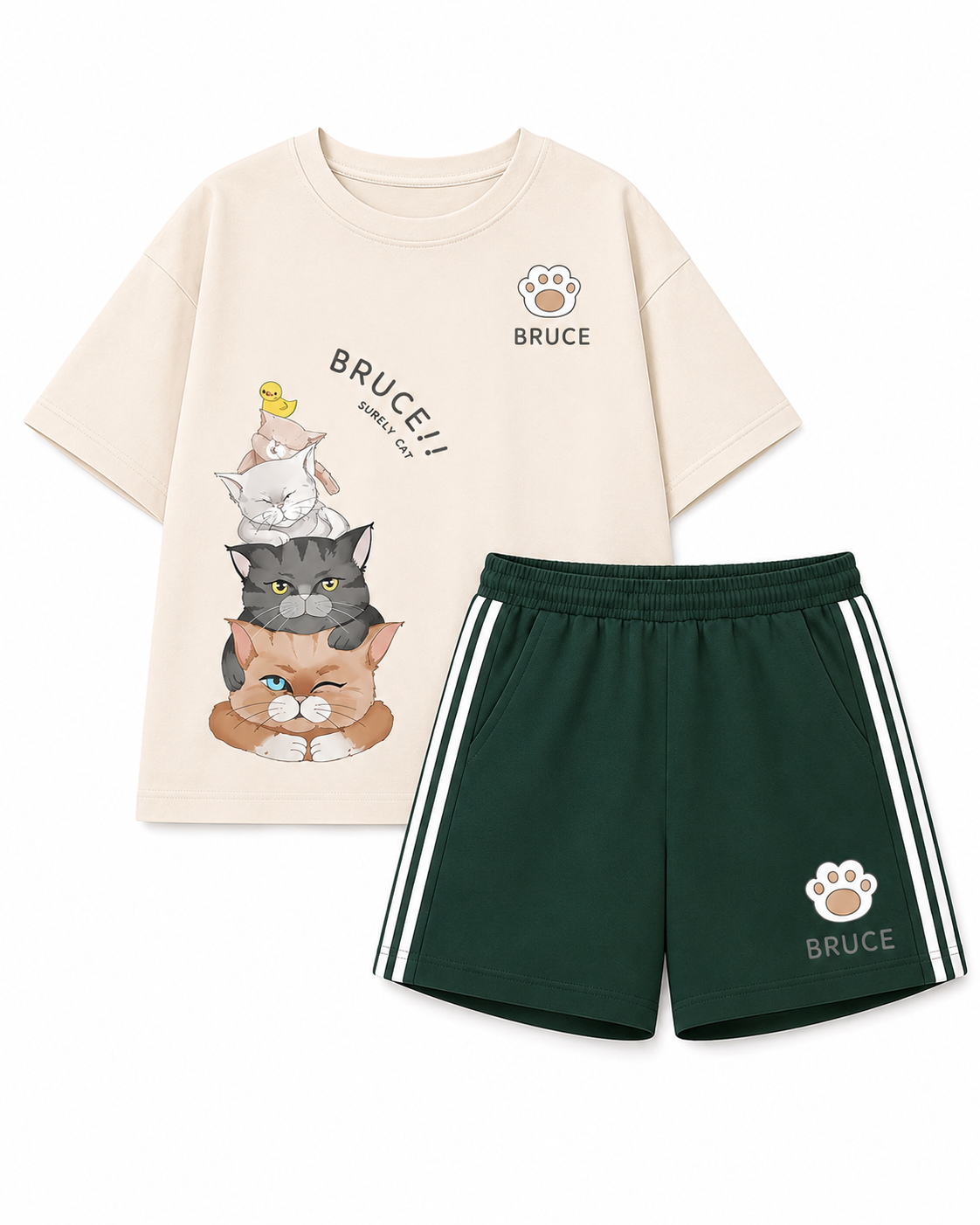 Bruce Cats Summer Set for kids by Buds