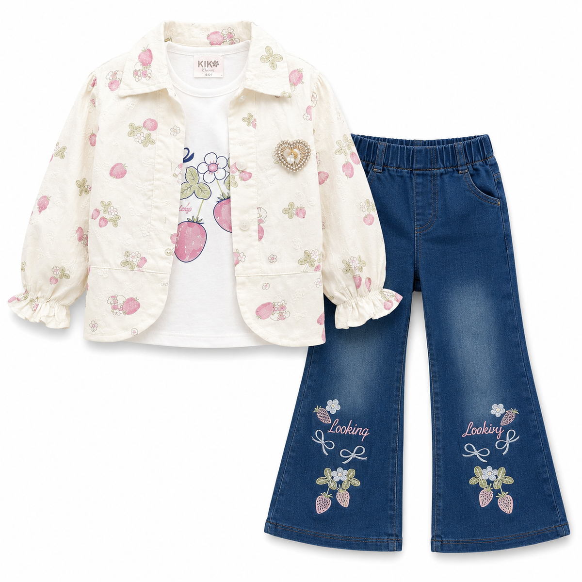 Strawberry Fields Denim 3-Piece Set - view 3