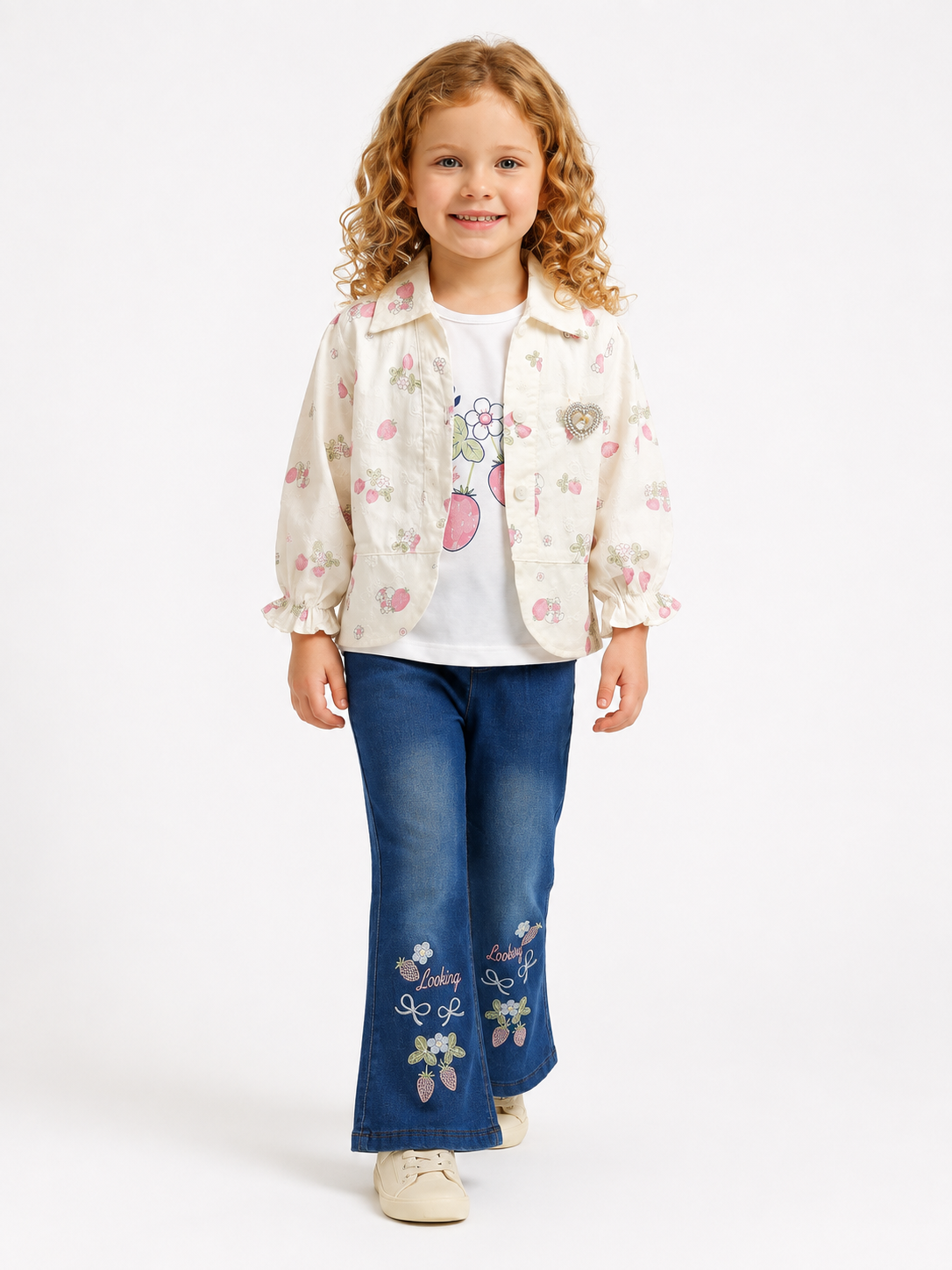 Strawberry Fields Denim 3-Piece Set - view 2