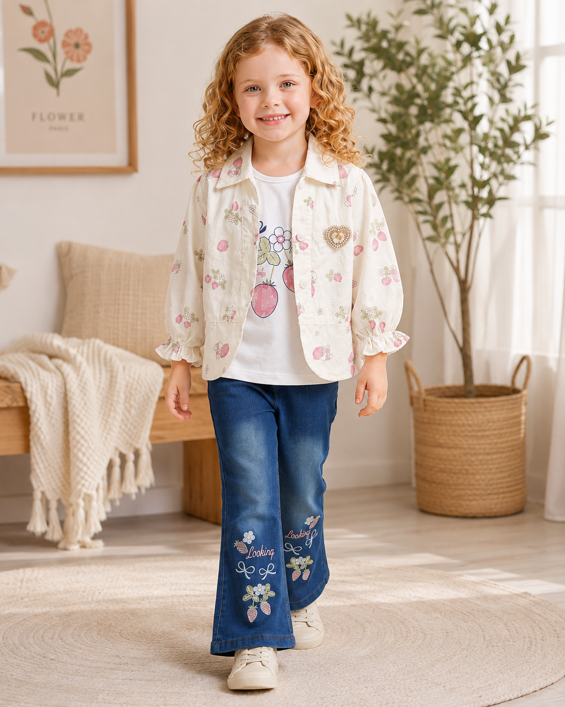 Strawberry Fields Denim 3-Piece Set - view 5