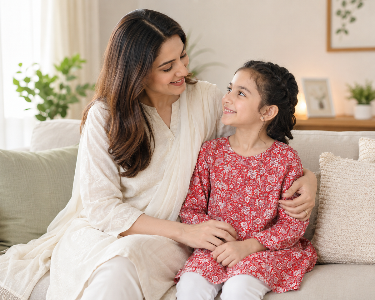 Scarlet Bloom Kurta & Leggings Set - view 5