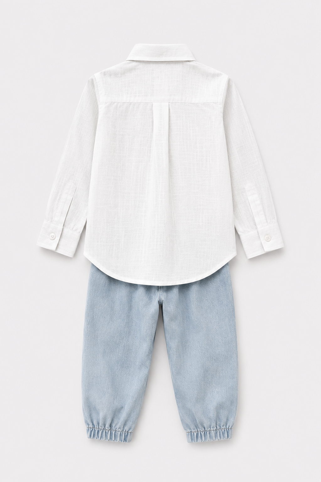 Daisy Pocket Shirt & Denim Jogger Set - view 3